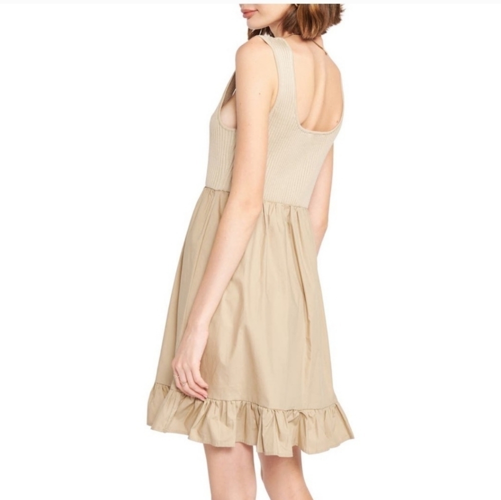 En Saison Pink Mixed Media Scoop Neck Mini Dress Size Medium NWT - Picture 2 of 10